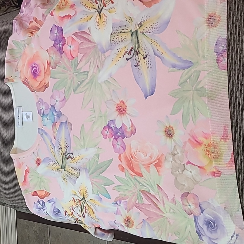 Alfred Dunner Floral Sweater NWT - Picture 12 of 13